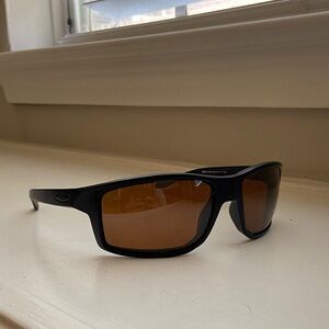 Oakley Black Frame Sunglasses with Brown Tint